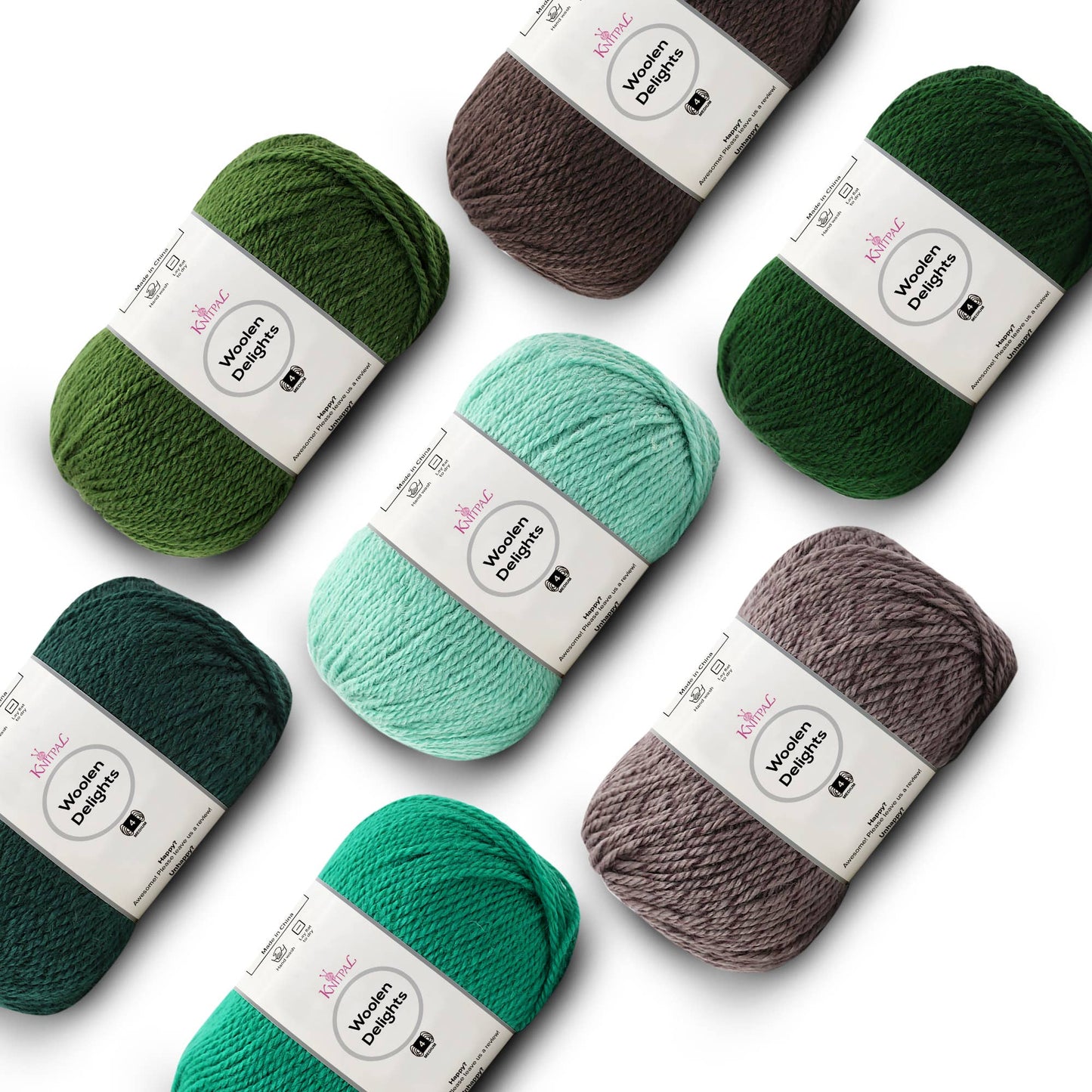 Woolen Delights Multicolor Pack of 7 Skeins