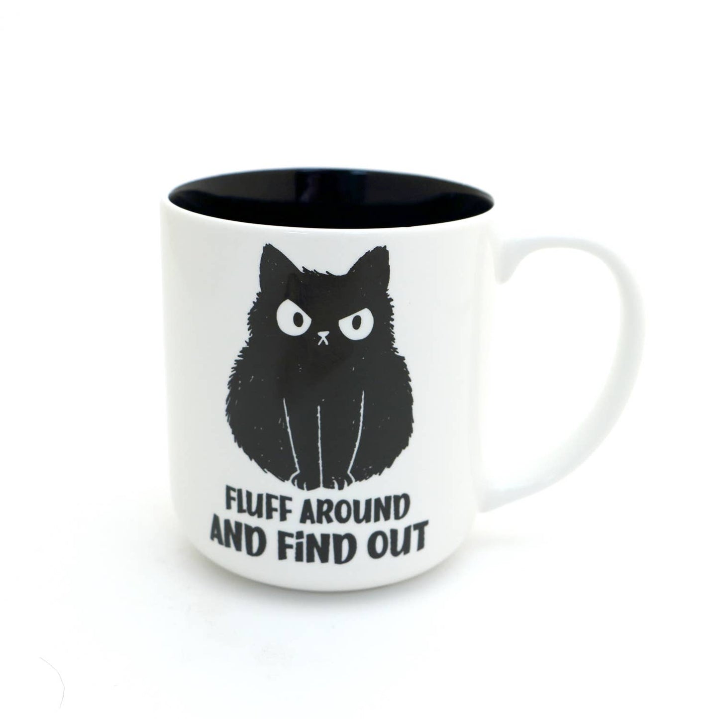 FAFO cat mug, Fluff Around and Find Out, funny cat
