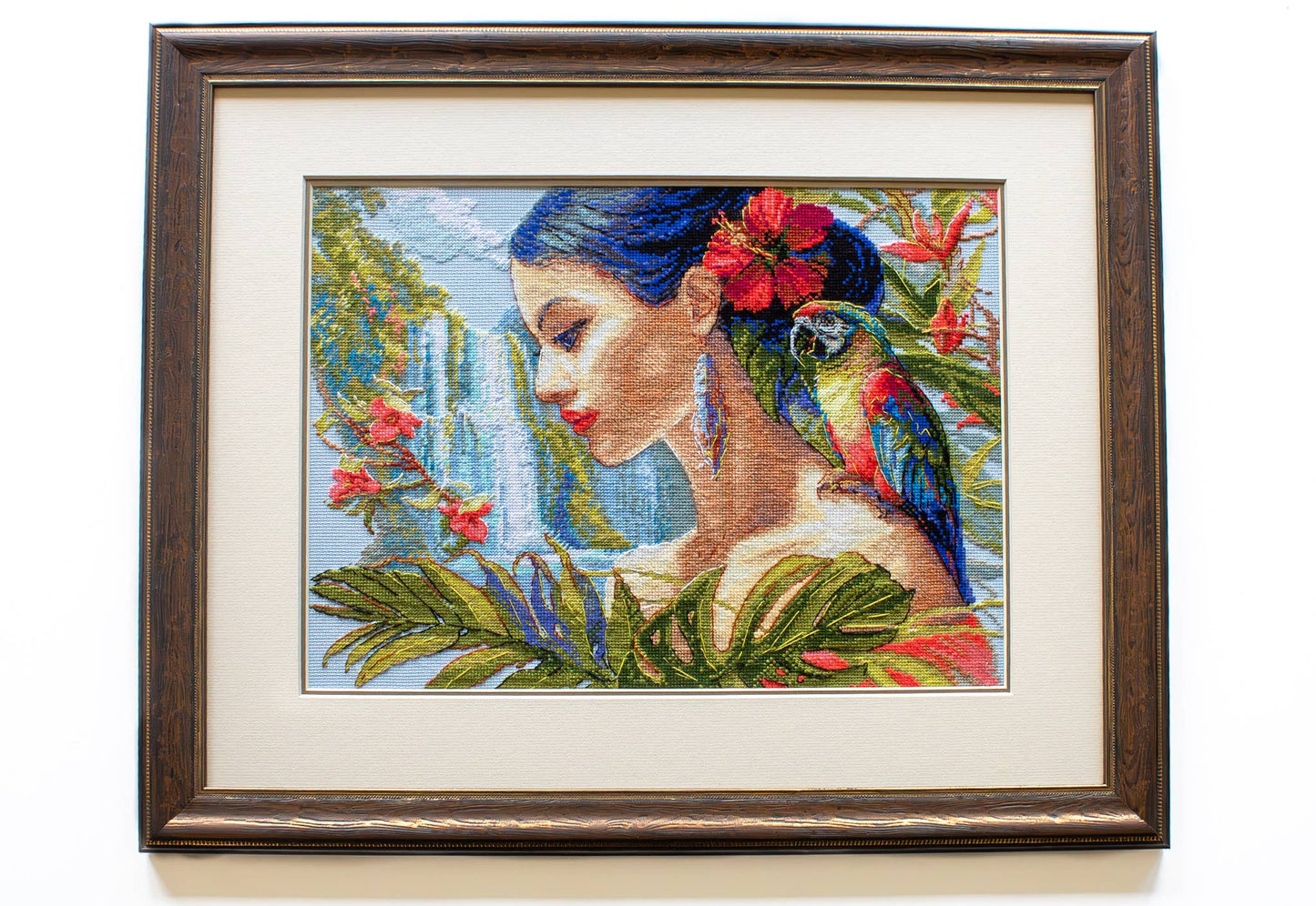 AINE Cross Stitch Kit Mother Nature. Tropics A1027 Portrait