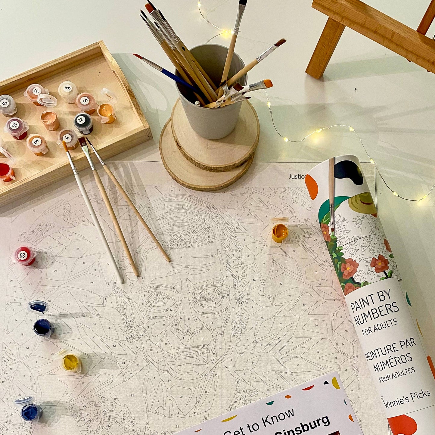 Stormy Beach Paint-by-Numbers Kit - 2024 Fall Wall Art