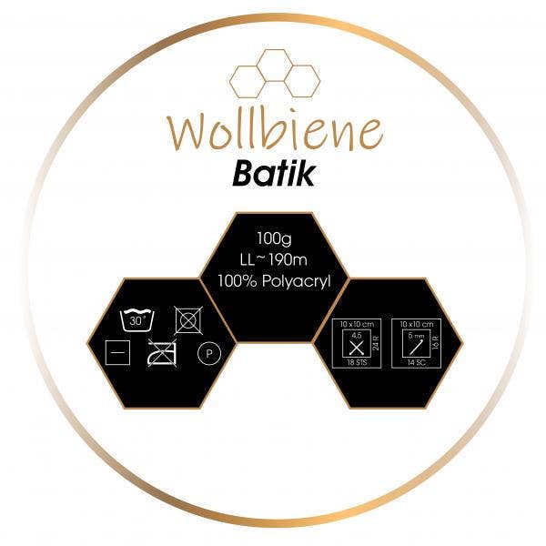 Woolen bee batik gradient wool knitting wool