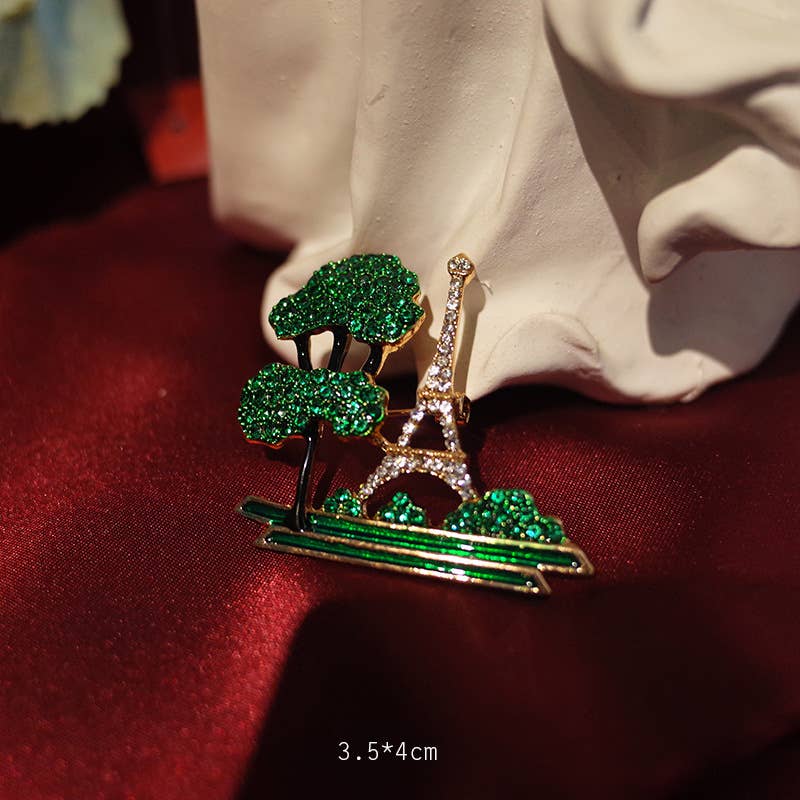 Vintage Baroque Brooch Elegant Pin Accessory