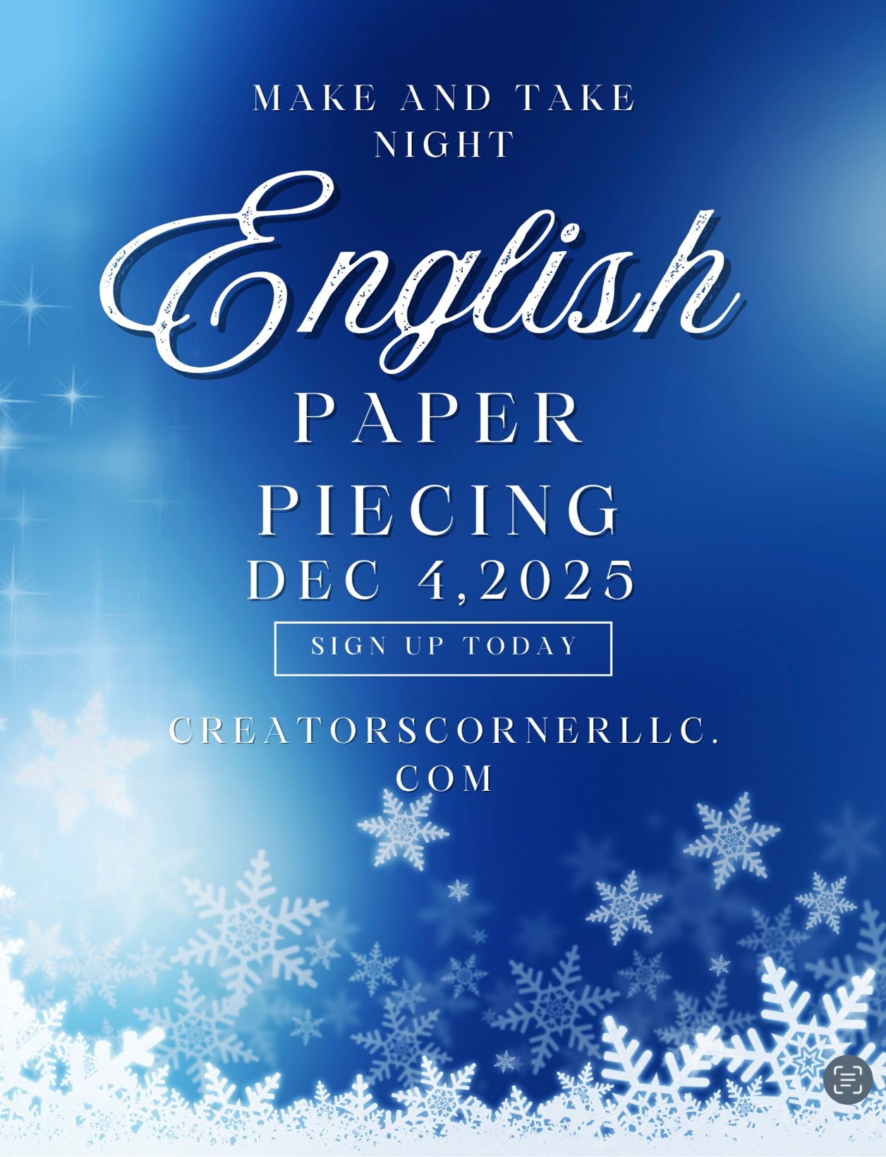 Holiday Make And Take- English Paper Piecing