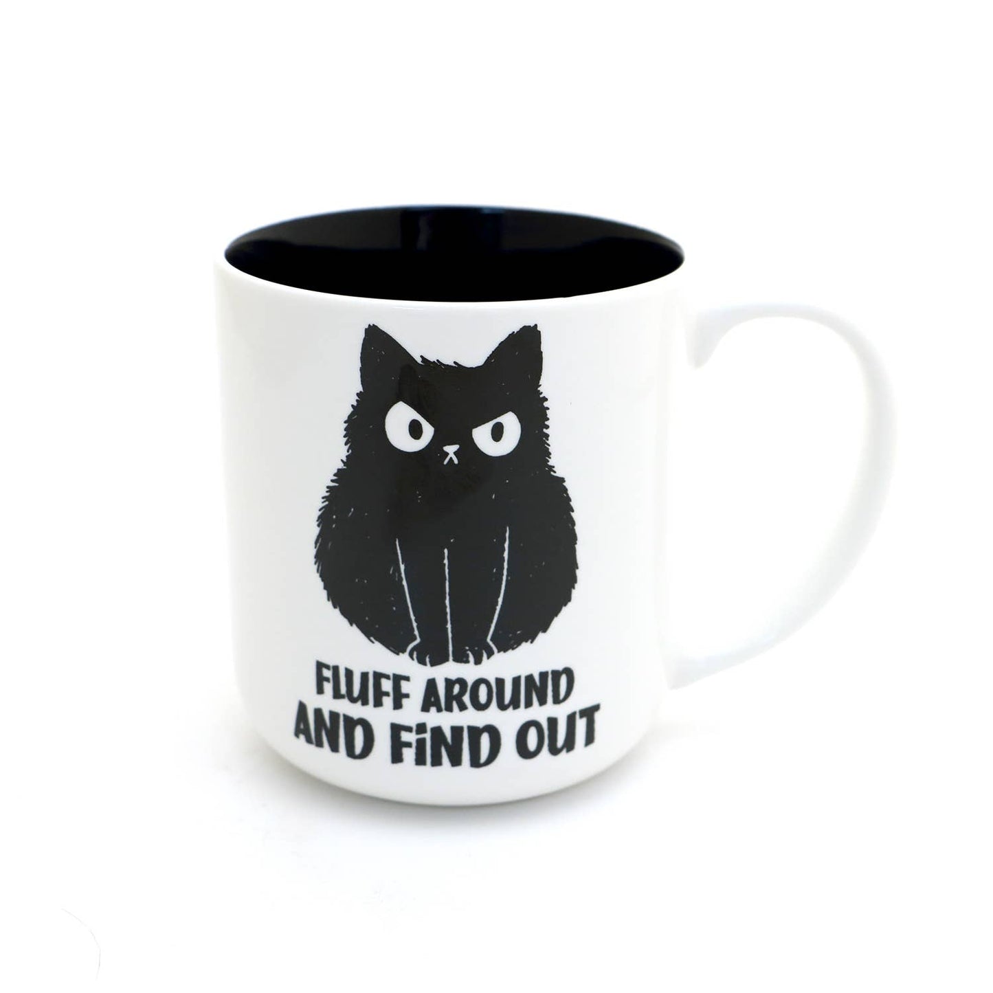 FAFO cat mug, Fluff Around and Find Out, funny cat
