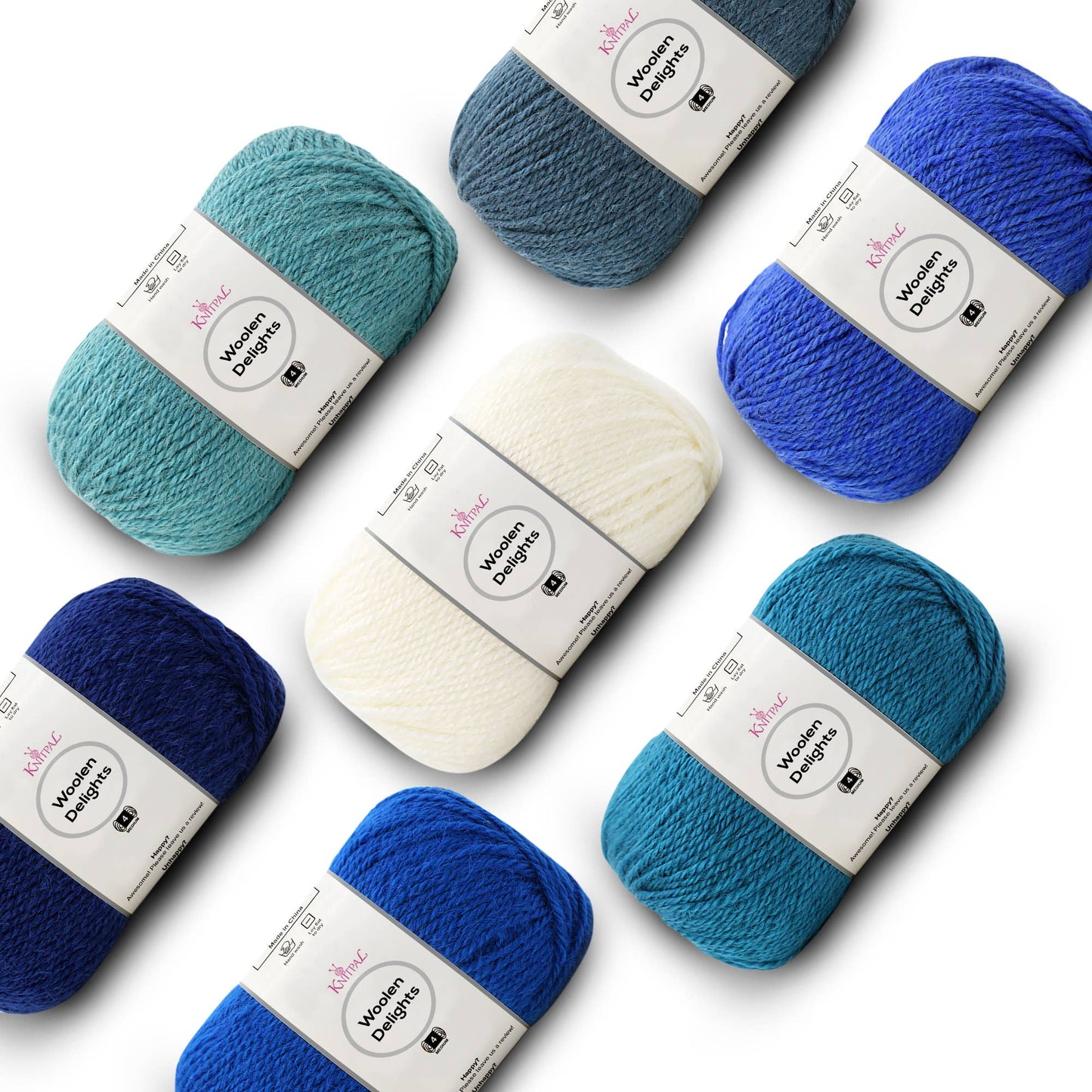 Woolen Delights Multicolor Pack of 7 Skeins