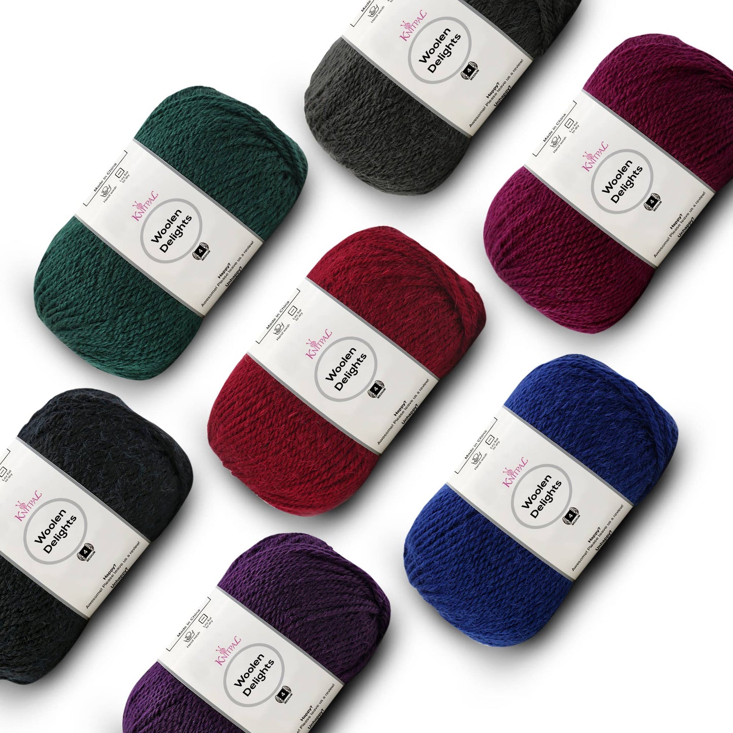 Woolen Delights Multicolor Pack of 7 Skeins