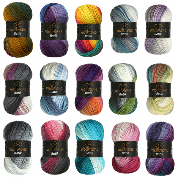 Woolen bee batik gradient wool knitting wool