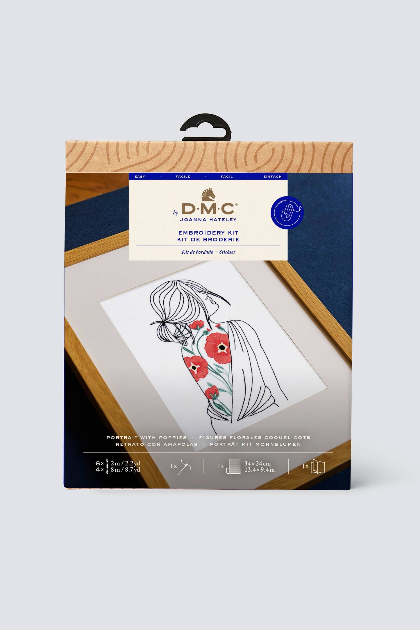 DMC Designer Embroidery Kit - Portrait Poppies, TB202S