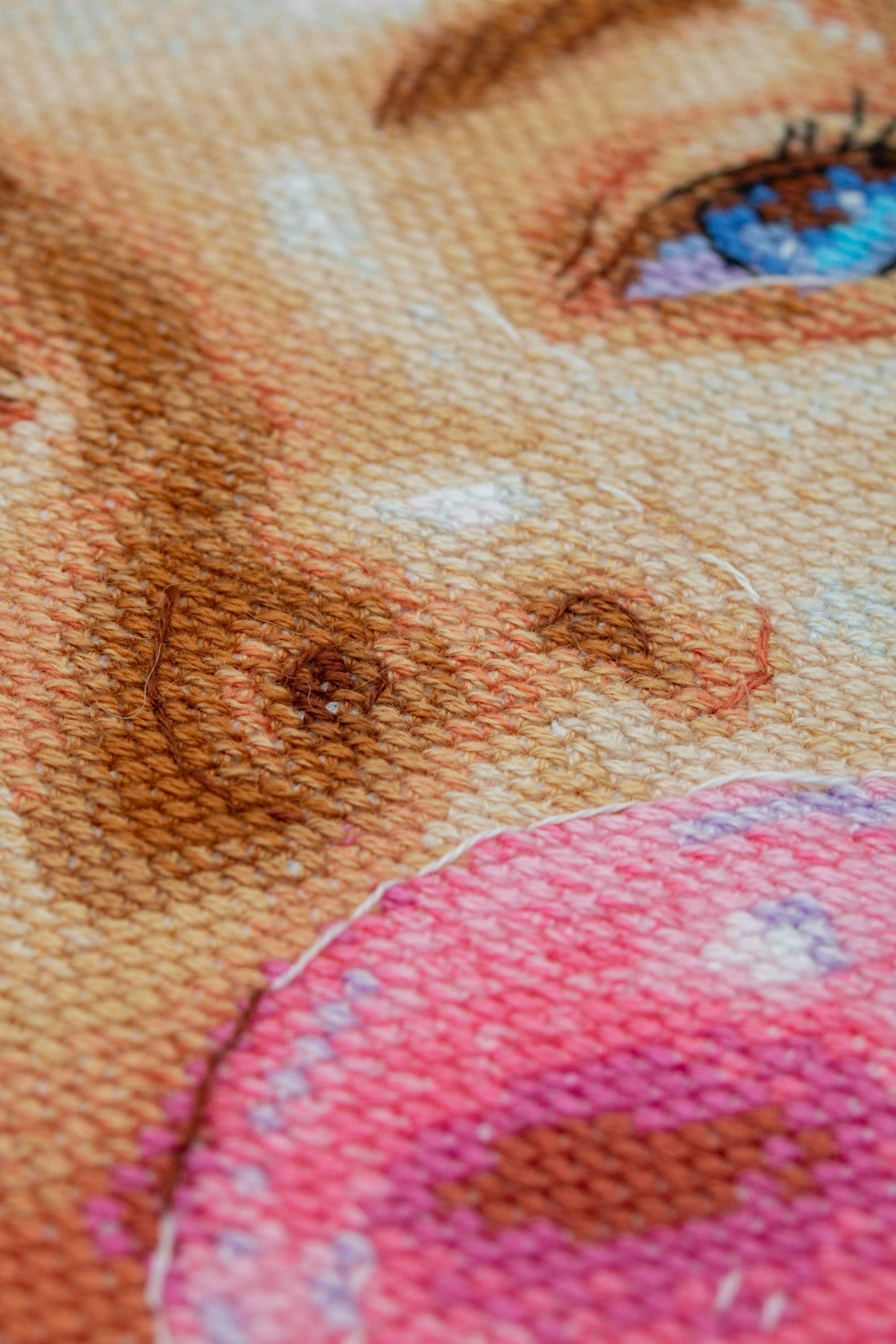 AINE Cross Stitch Kit Bubblegum Dreams A1032 Pop Art Woman