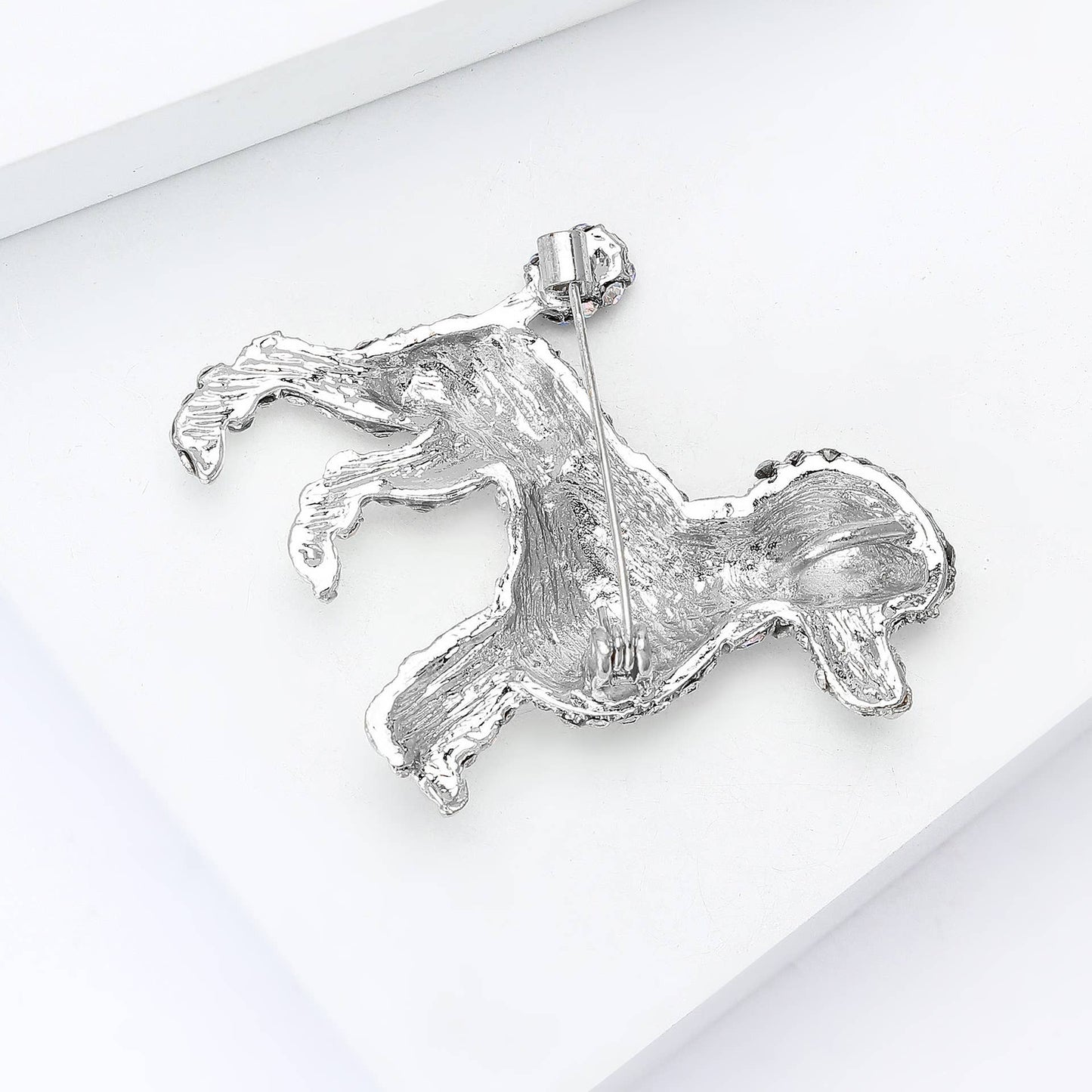 Sparkling Poodle Brooches, Dog Animal Pin Accessories