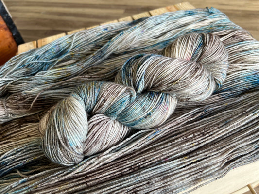 Purls and Pines Shadows On the Lake Hand Dyed Yarn