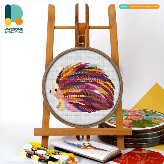 CS1261 Mandala Hedgehog, Counted Cross Stitch Kit