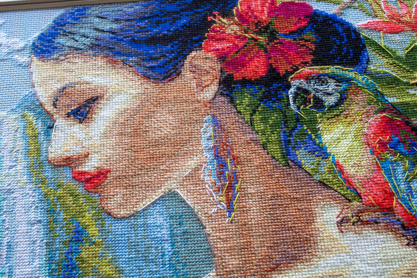 AINE Cross Stitch Kit Mother Nature. Tropics A1027 Portrait