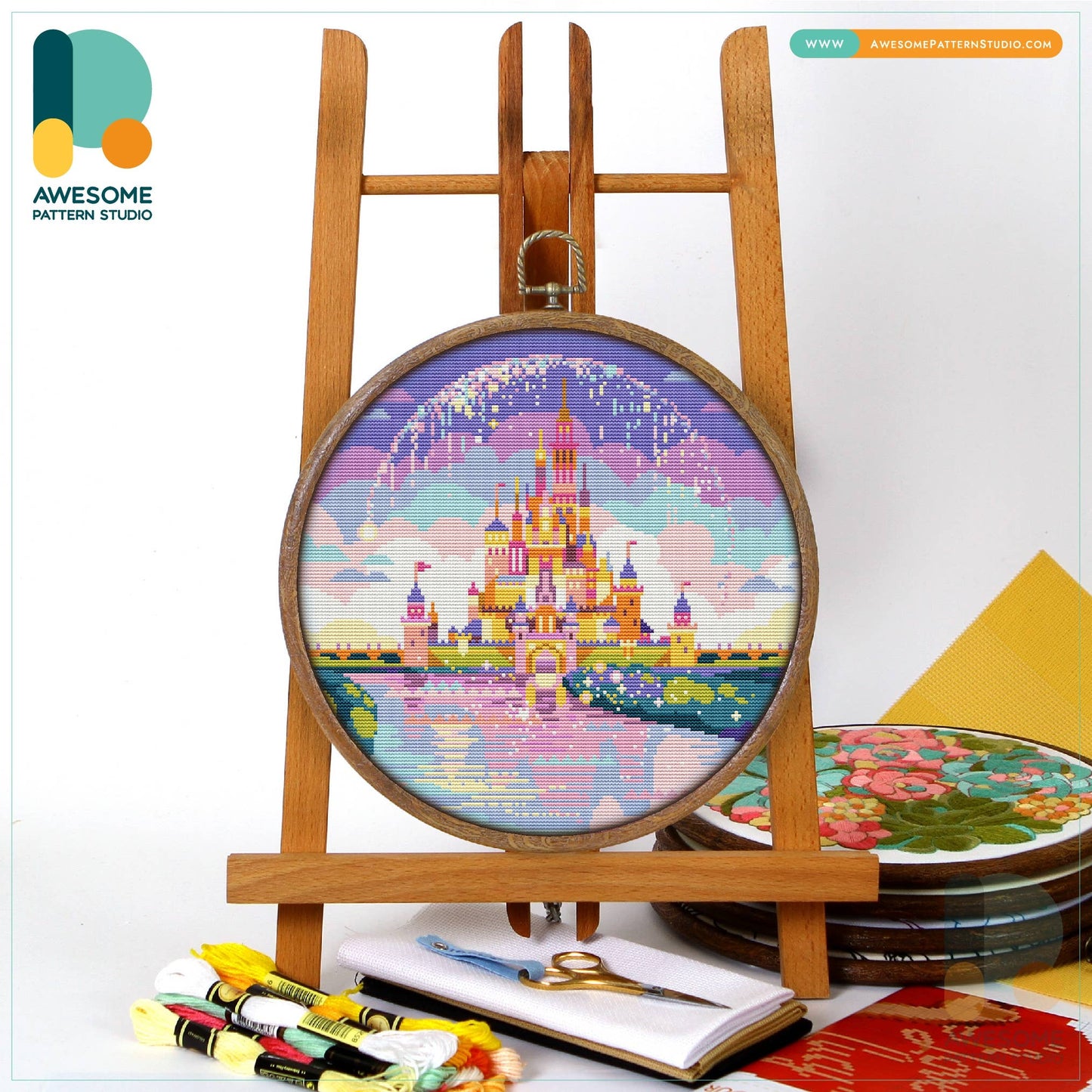 CS2317 Princess Castle, Counted Cross Stitch Kit