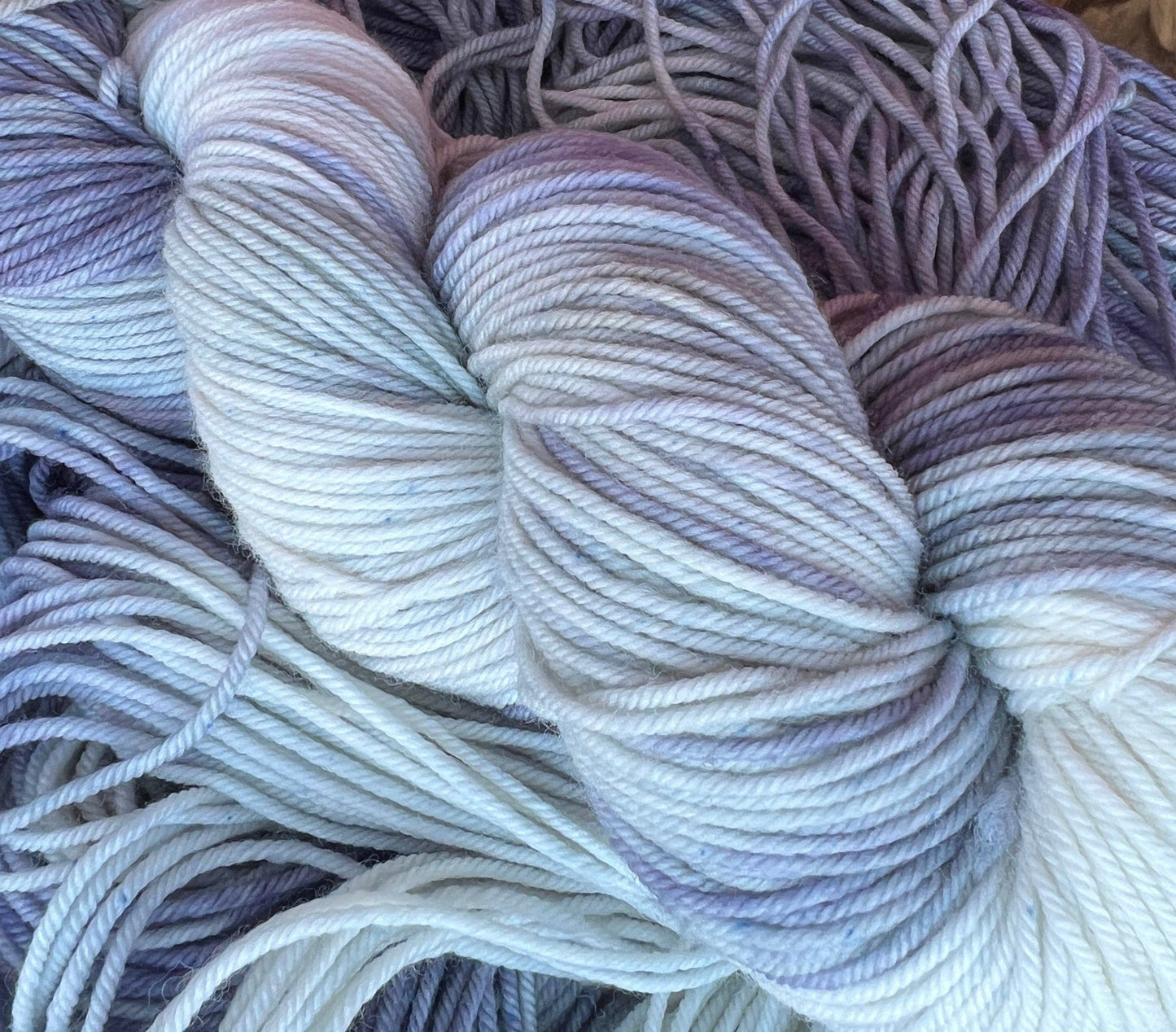 Purls and Pines Snow Day! Hand Dyed Yarn
