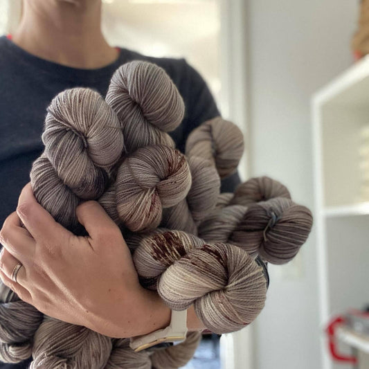 Foggy Shores Colorway - Artisan Dyed Yarn - Multiple Bases