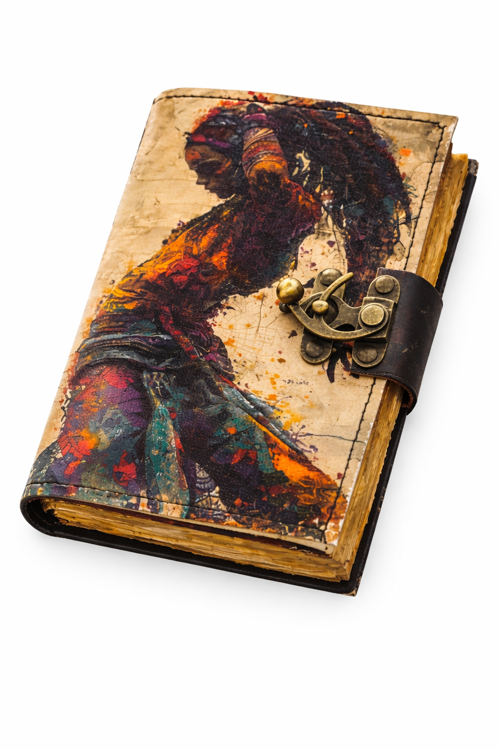 Leather Bound Journal Handmade Vintage Grimoire Notebook
