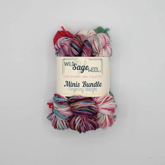 Wild Sage-Rosebud Mini Bundles - Fingering