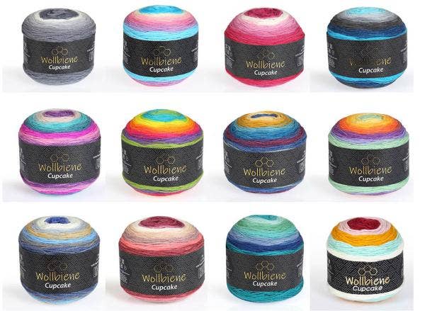 Woolen bee cupcake gradient wool knitting wool 150g