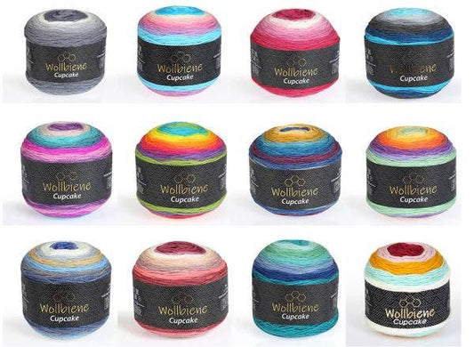 Woolen bee cupcake gradient wool knitting wool 150g