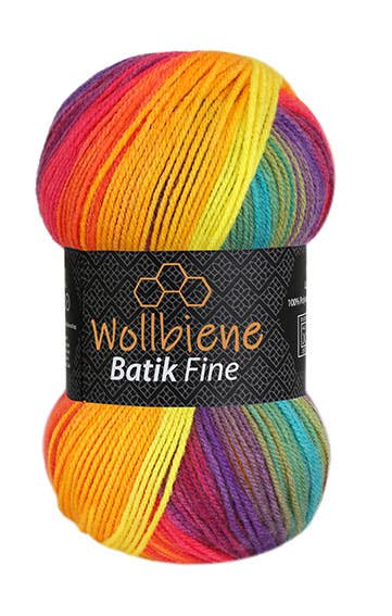 Woolbee Batik Fine Gradient Wool Knitting Wool