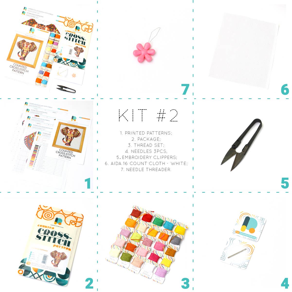 CS2607-1 Honey Flowers Bees, Counted Cross Stitch Kit