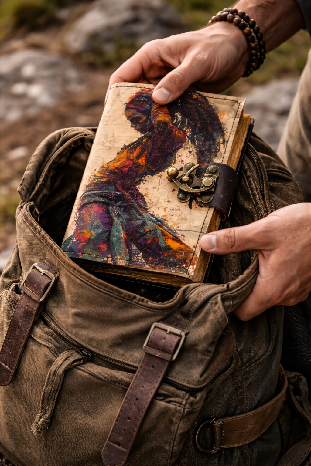 Leather Bound Journal Handmade Vintage Grimoire Notebook
