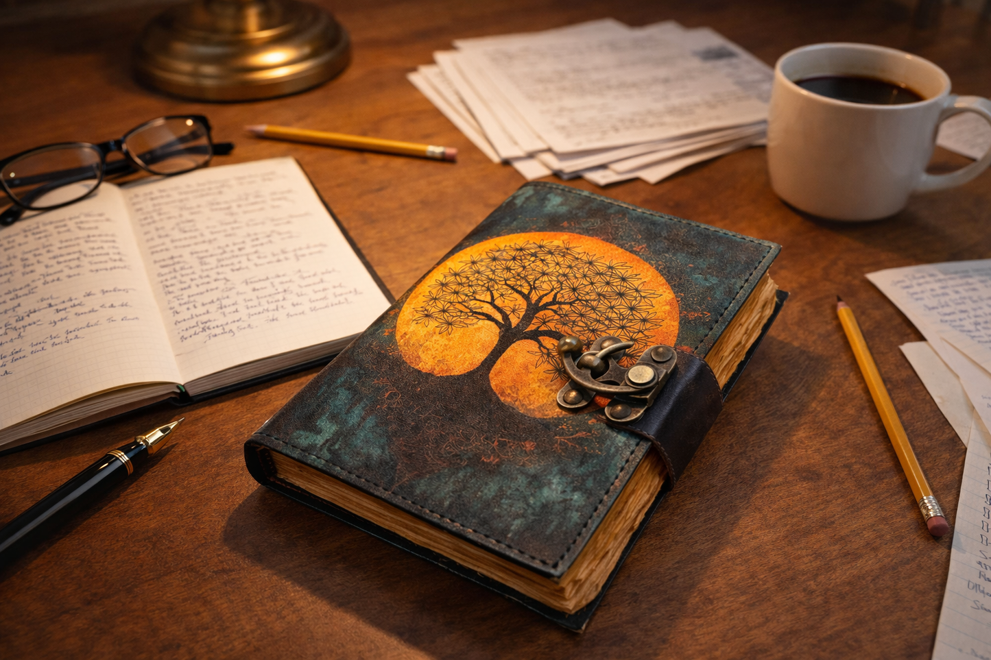 Leather Journal Blank Vintage Sketchbook Writing Diary