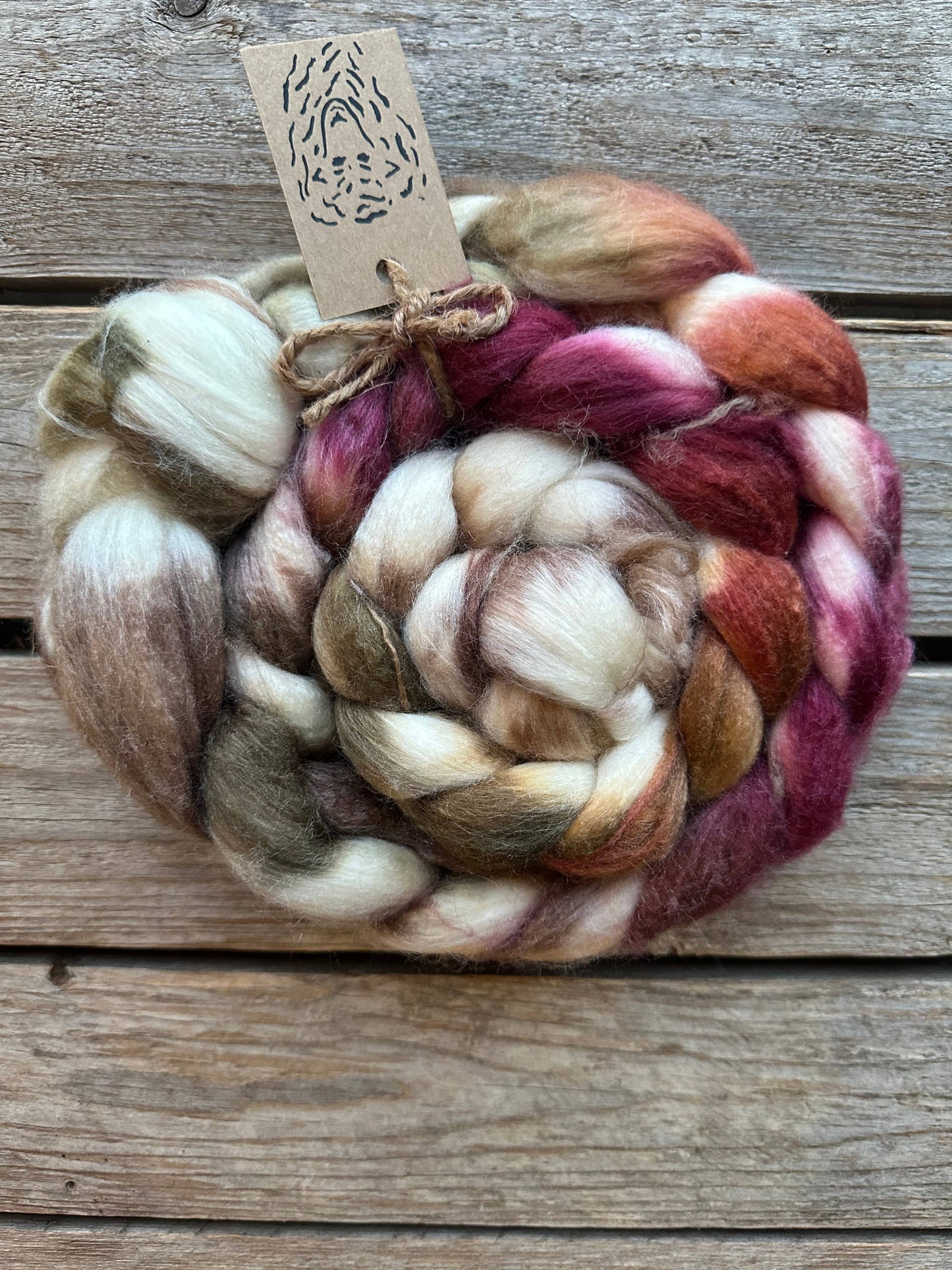 Merino Silk Roving Braids
