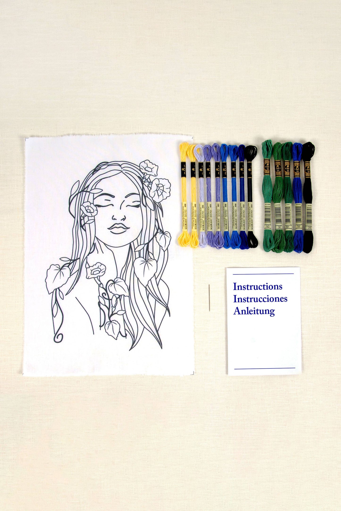 DMC Designer Embroidery Kit - Portrait Bellbind