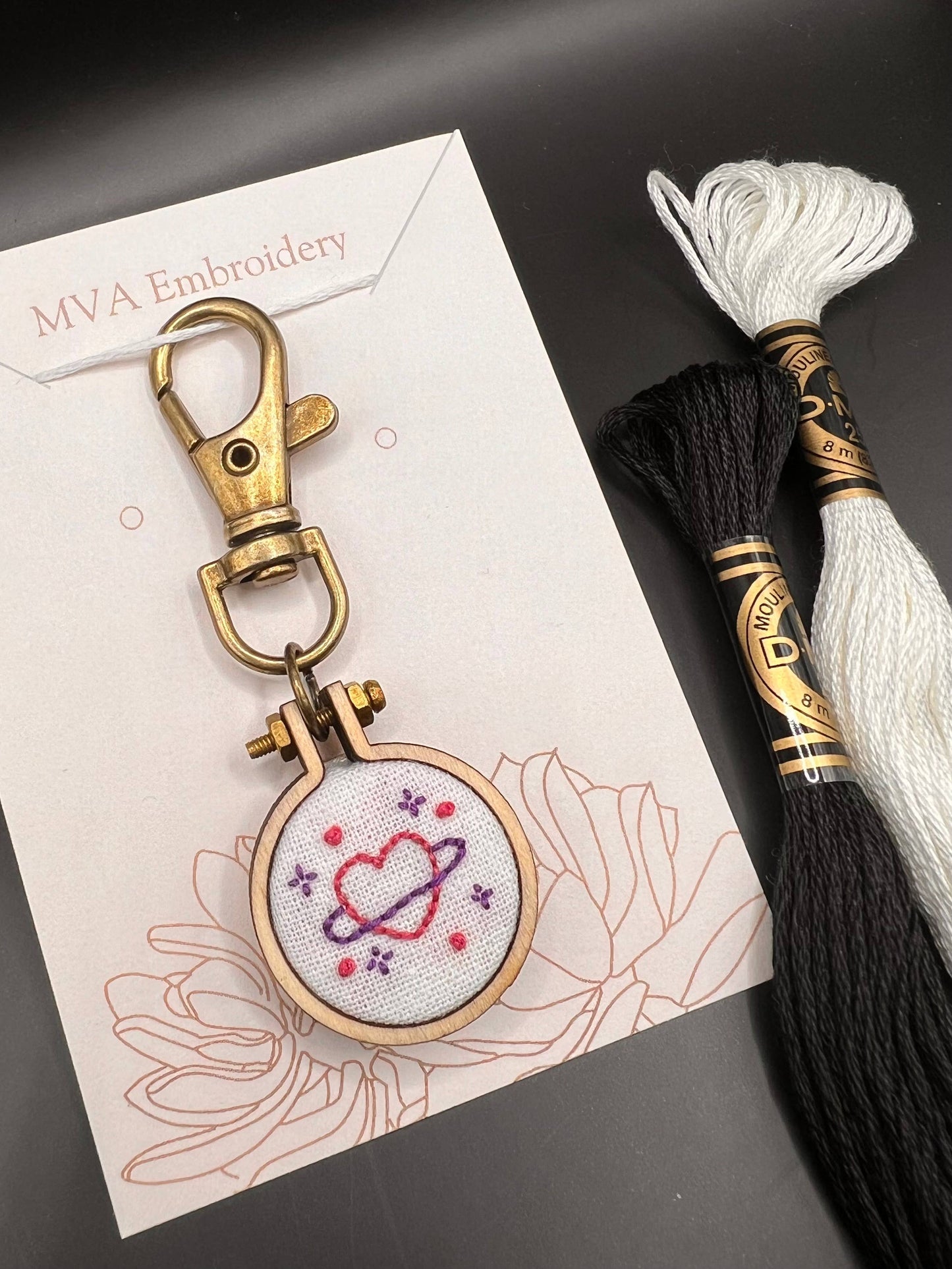 Mini Embroidery Keychain