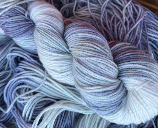 Purls and Pines Snow Day! Hand Dyed Yarn