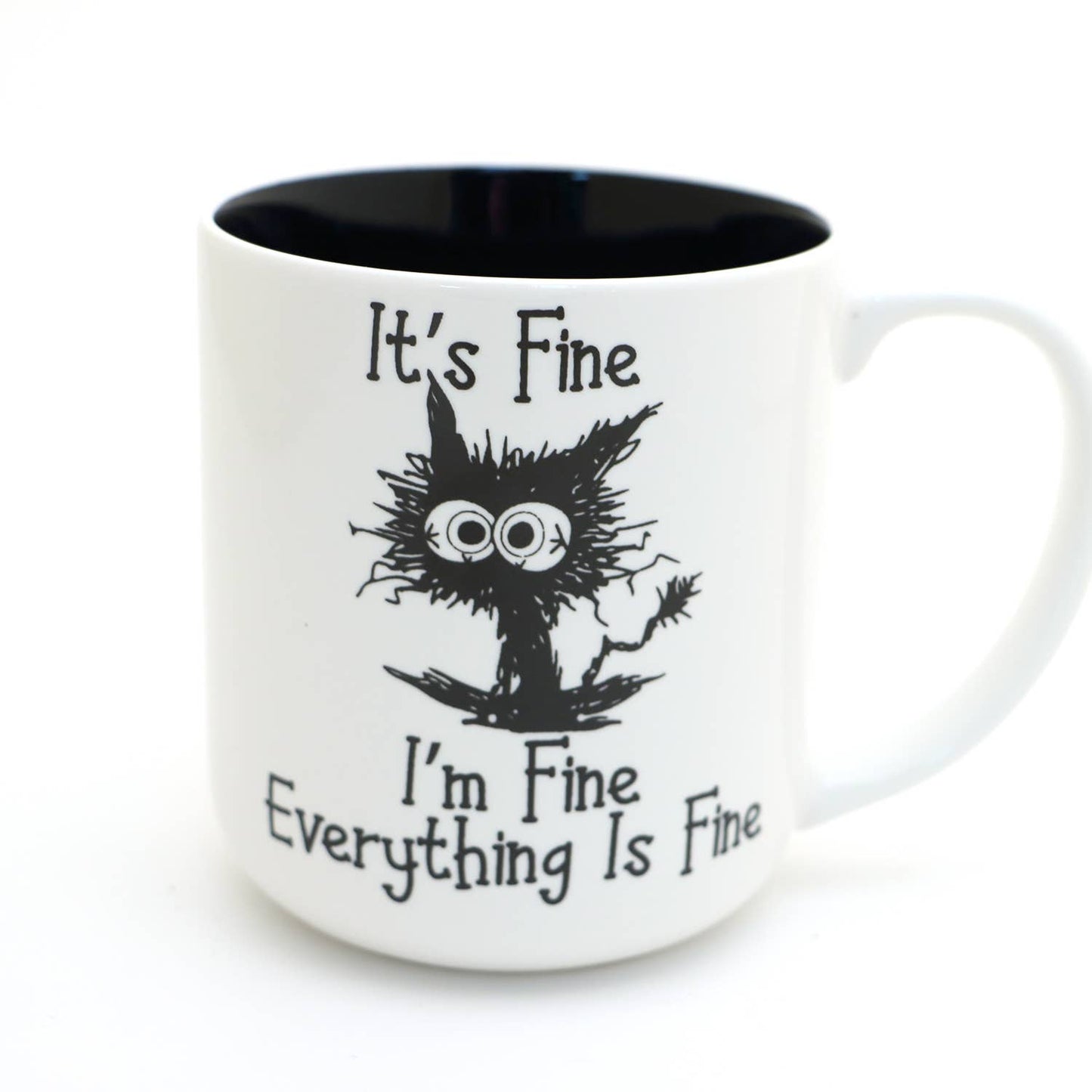 It's Fine, I'm Fine, Everything is Fine Cat Mug