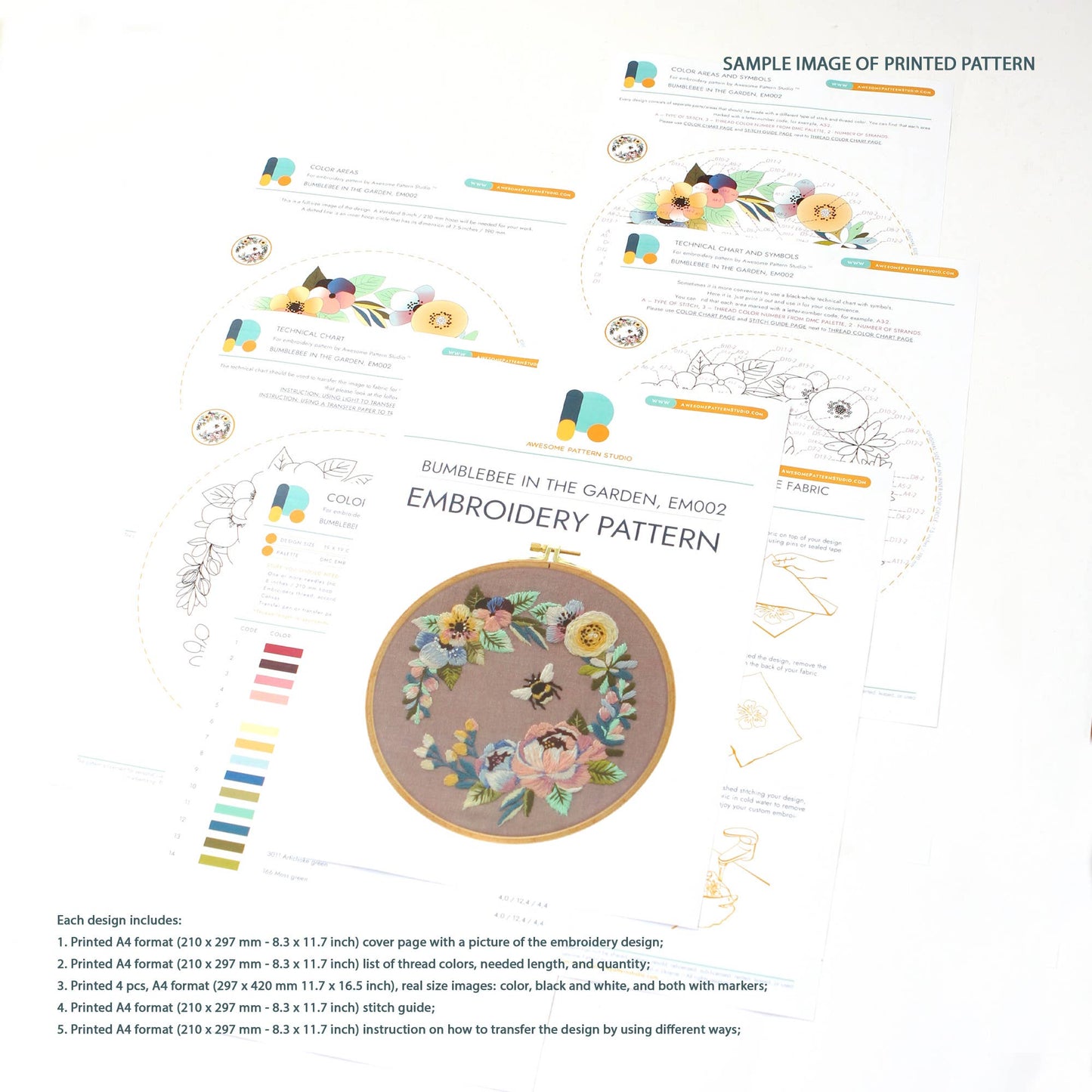 Nature Book Embroidery Kit