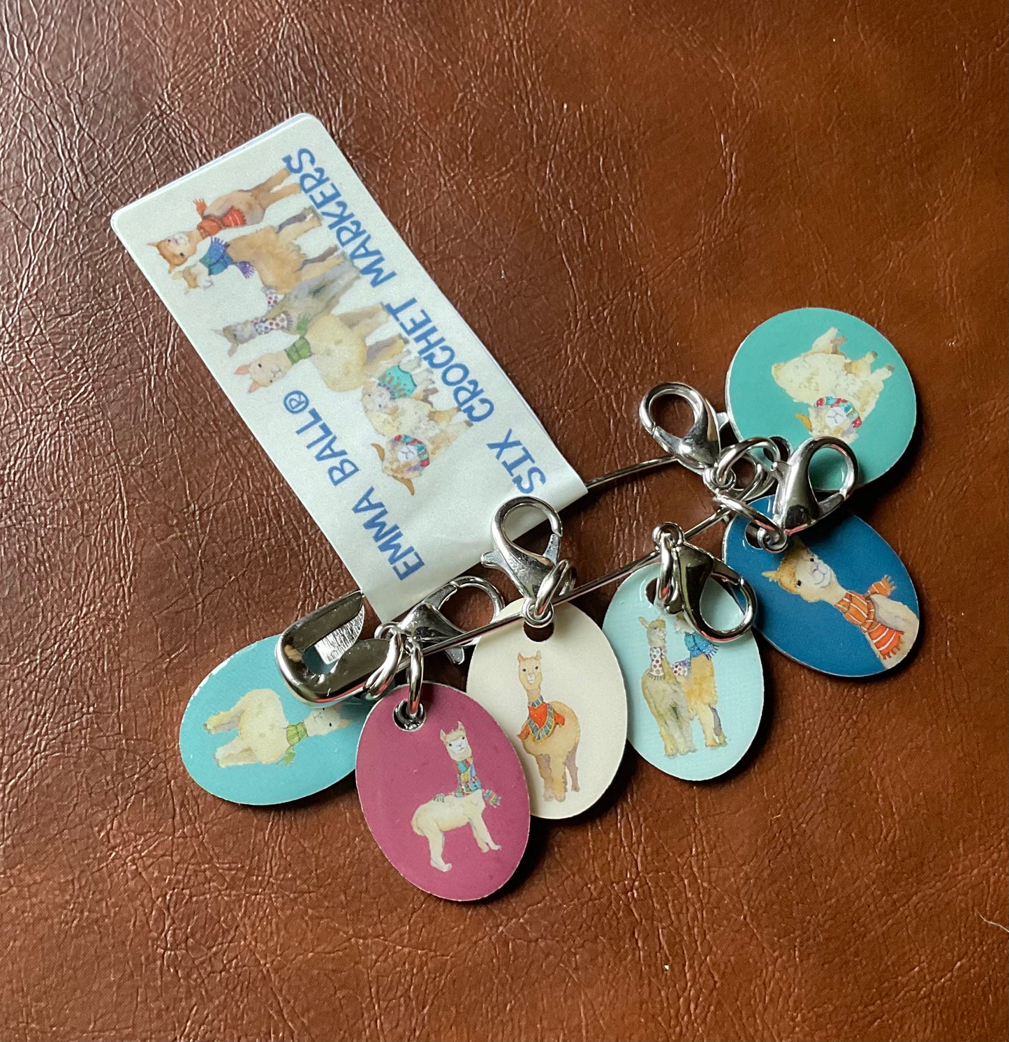 Emma Ball Ltd - Alpaca & Friends Stitch Markers (set of 6)