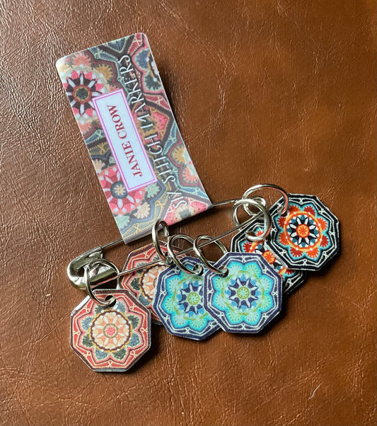 Emma Ball Ltd - Persian Tiles Stitch Markers ( set of 6)