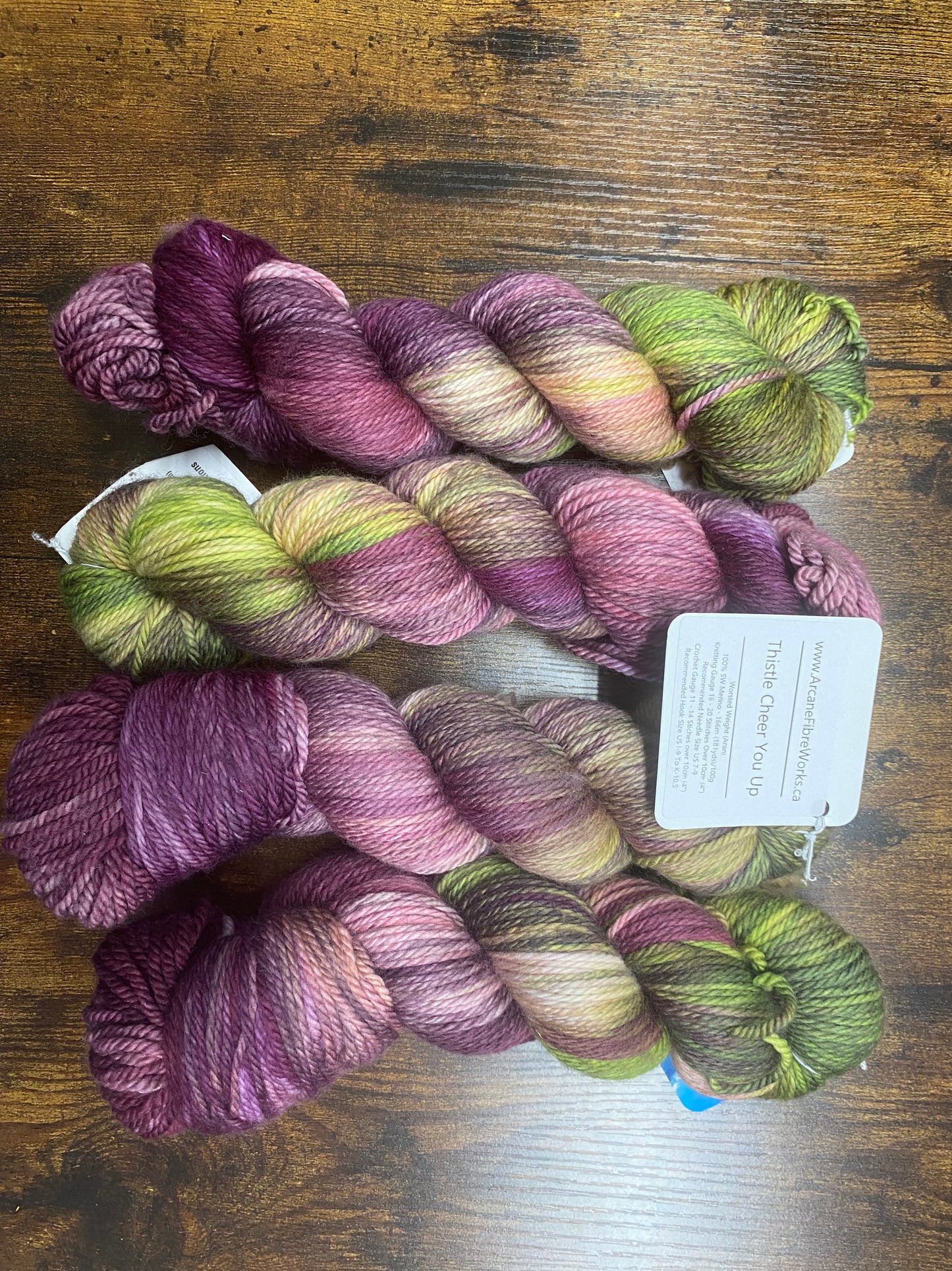 Arcane Fibre Works - Worsted Weight Aran - Hand dyed