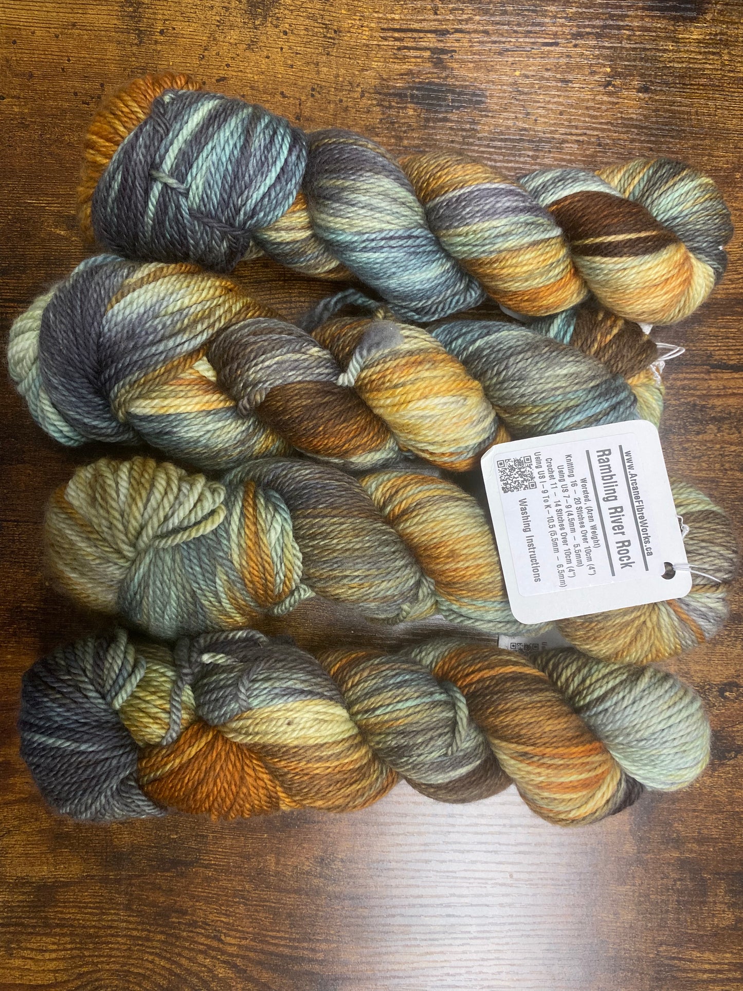 Arcane Fibre Works - Worsted Weight Aran - Hand dyed