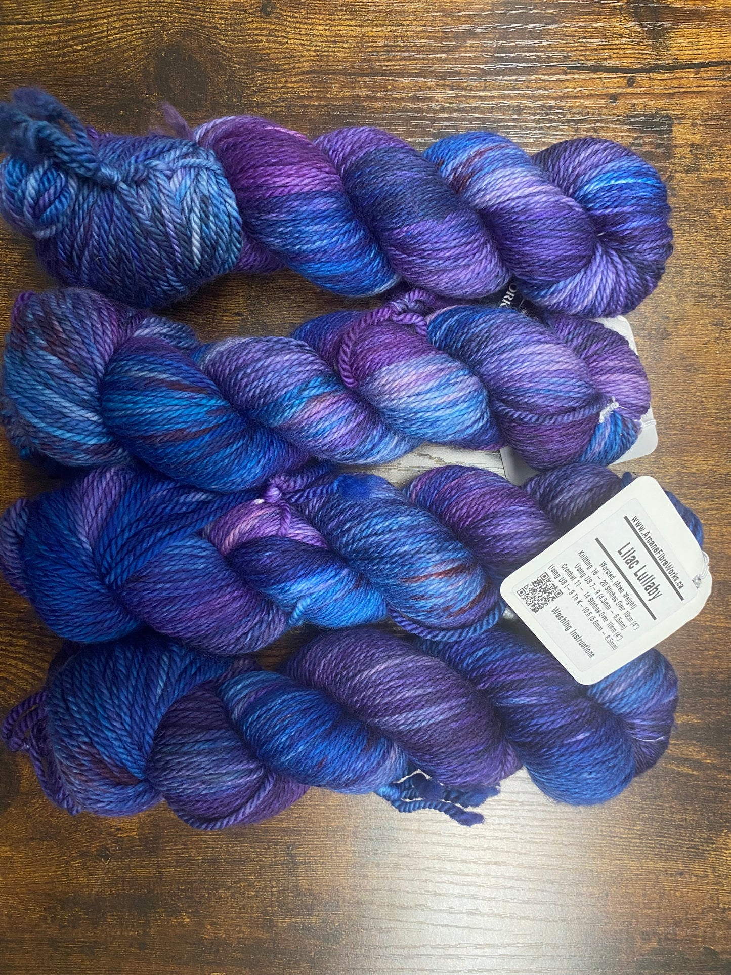 Arcane Fibre Works - Worsted Weight Aran - Hand dyed