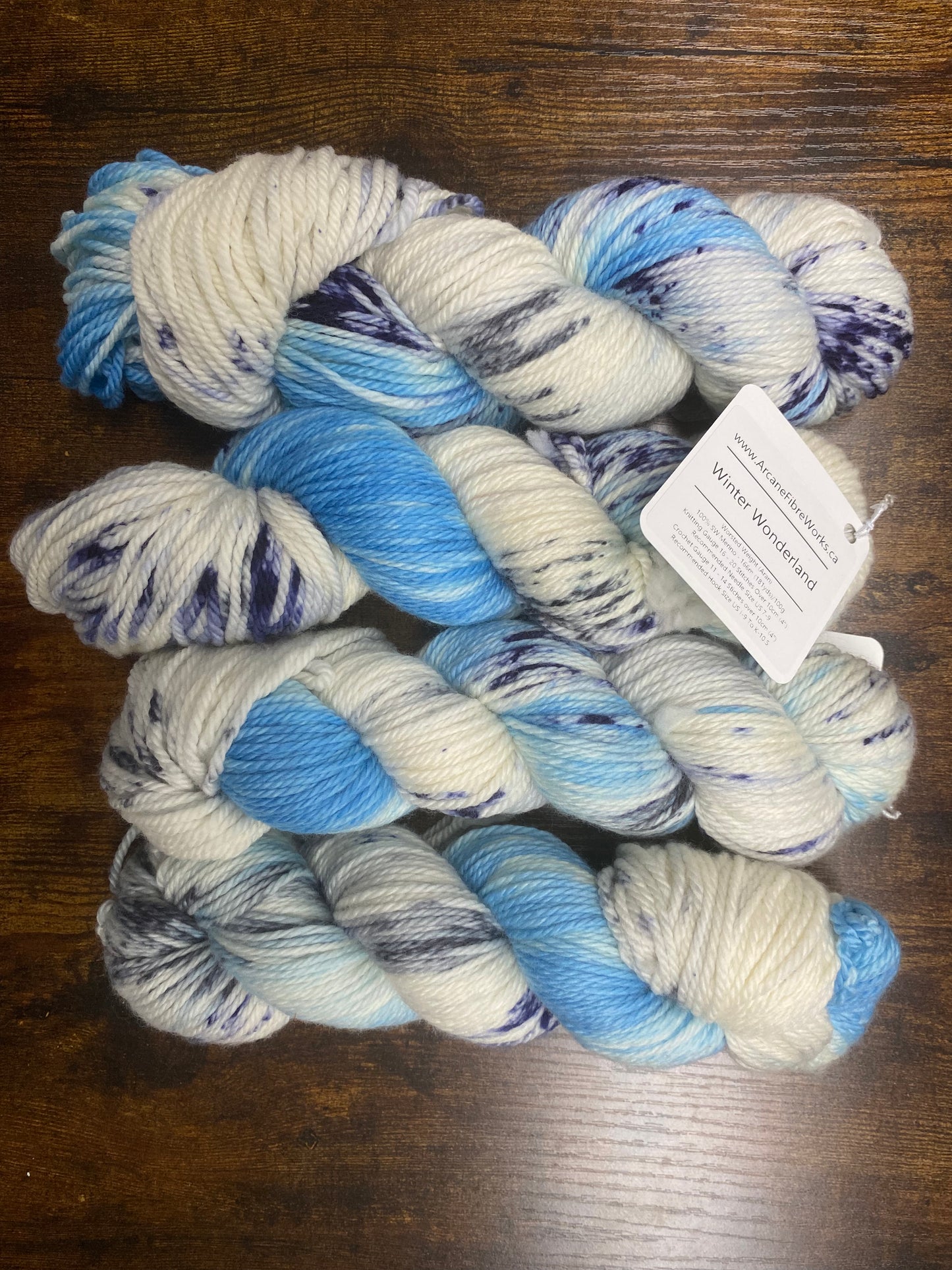 Arcane Fibre Works - Worsted Weight Aran - Hand dyed