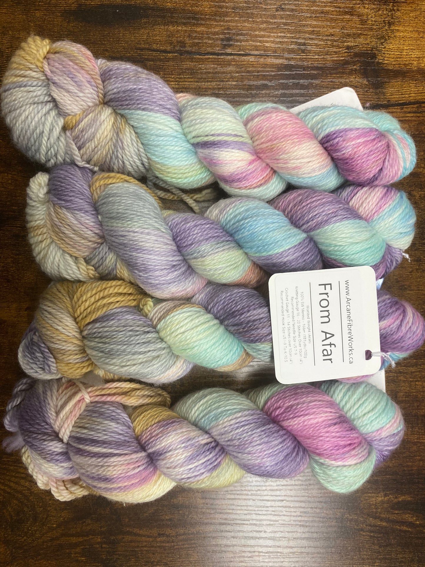 Arcane Fibre Works - Worsted Weight Aran - Hand dyed