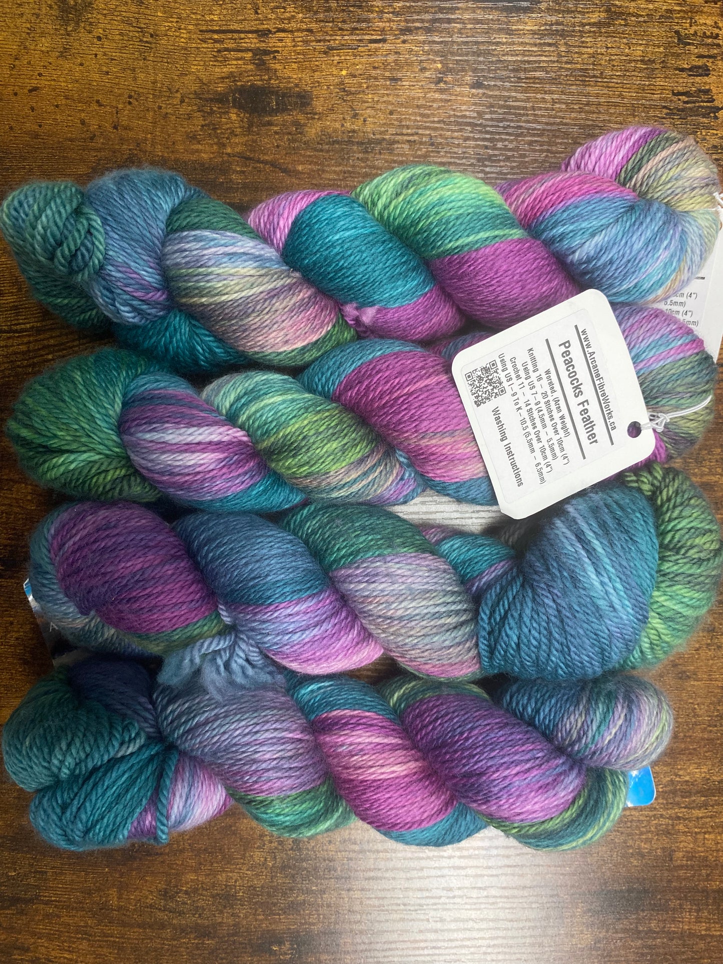 Arcane Fibre Works - Worsted Weight Aran - Hand dyed