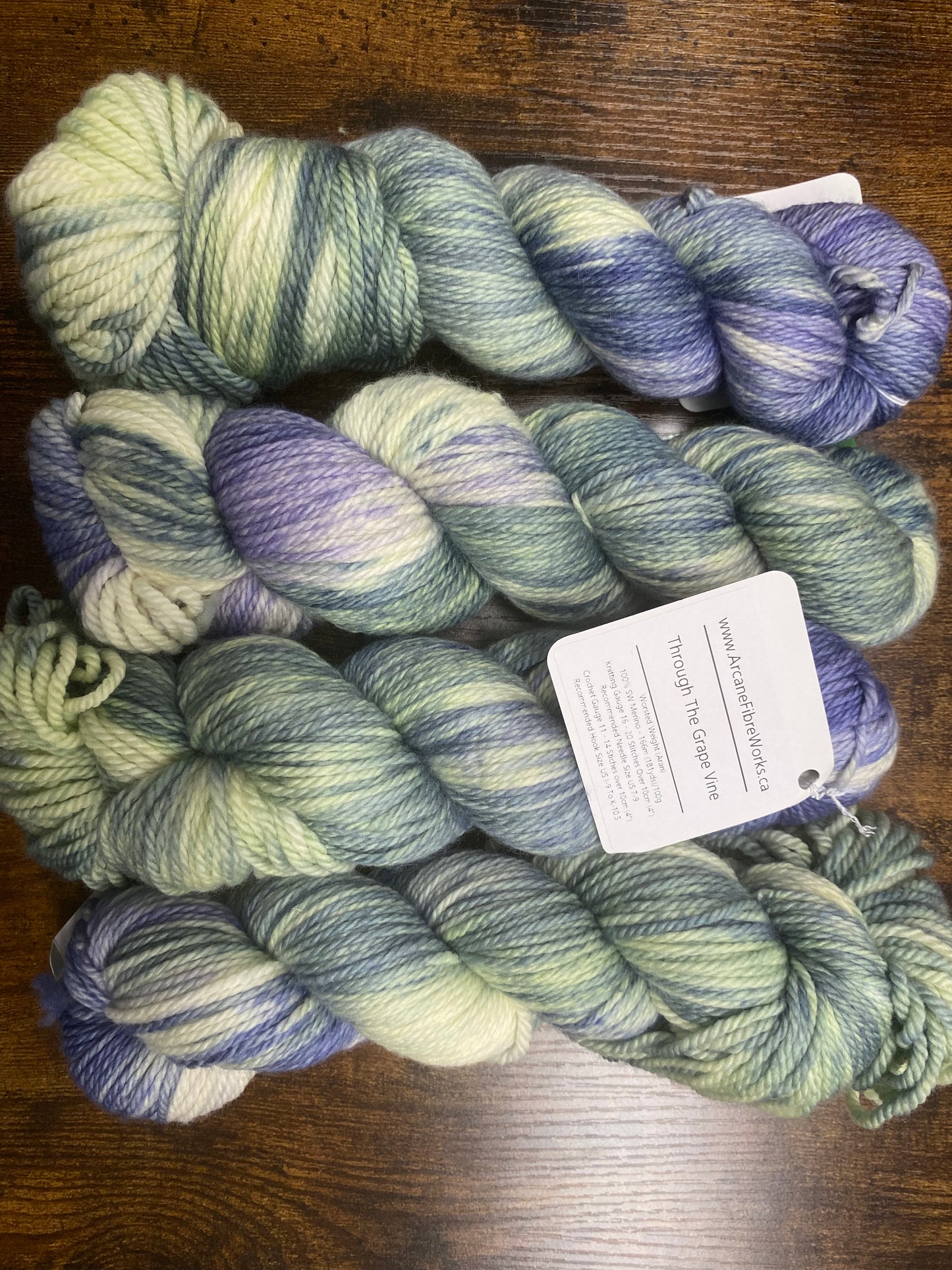 Arcane Fibre Works - Worsted Weight Aran - Hand dyed