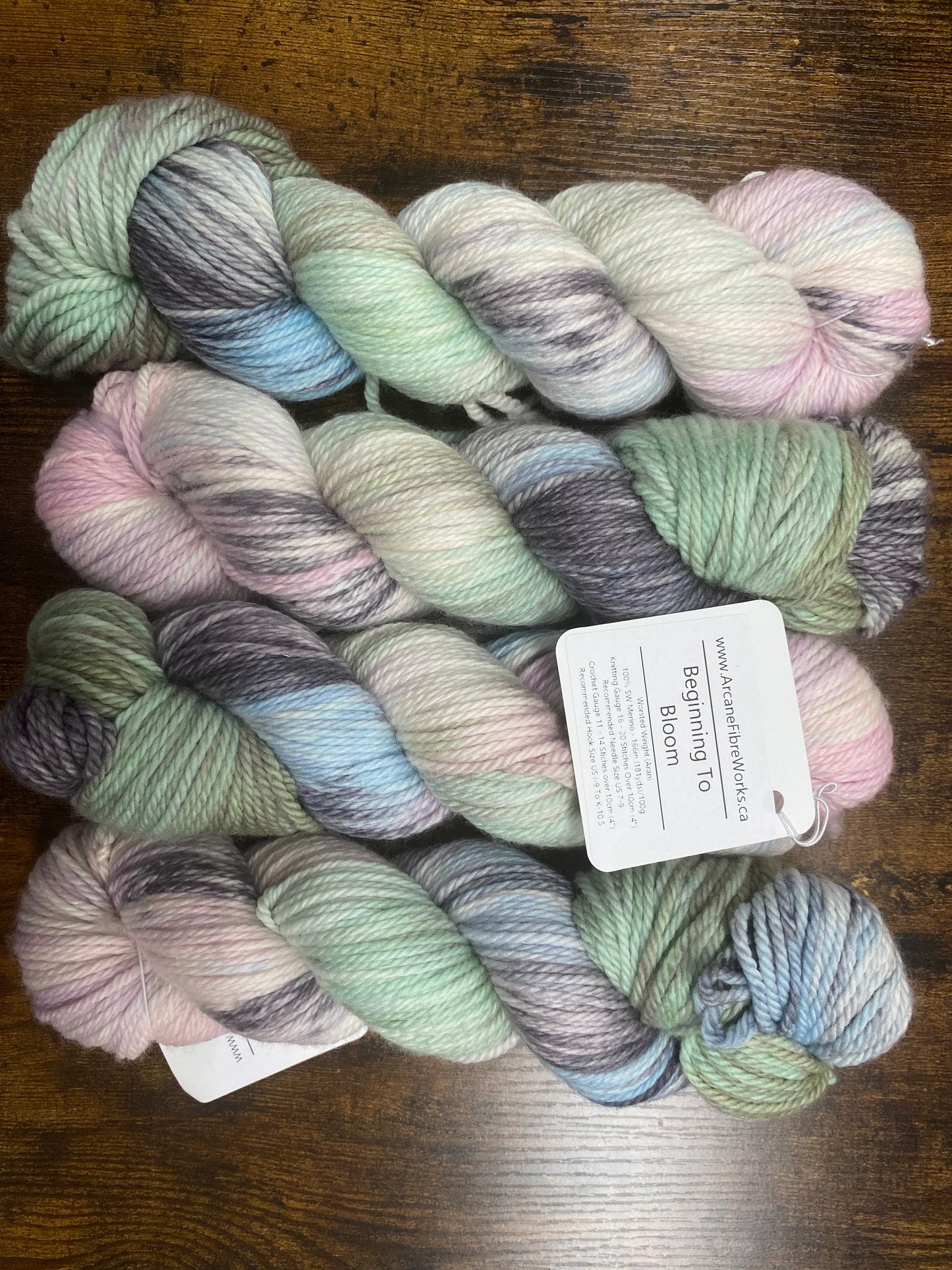 Arcane Fibre Works - Worsted Weight Aran - Hand dyed