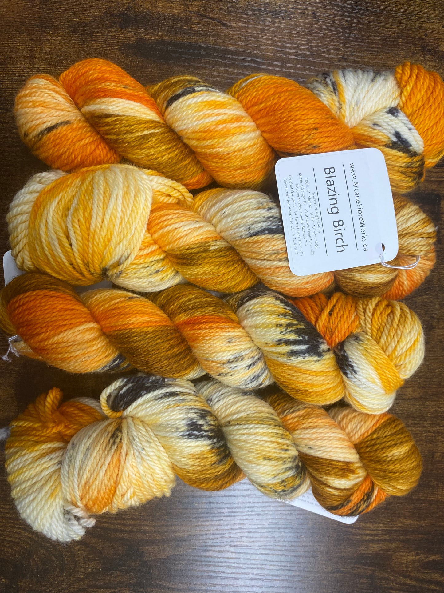 Arcane Fibre Works - Worsted Weight Aran - Hand dyed