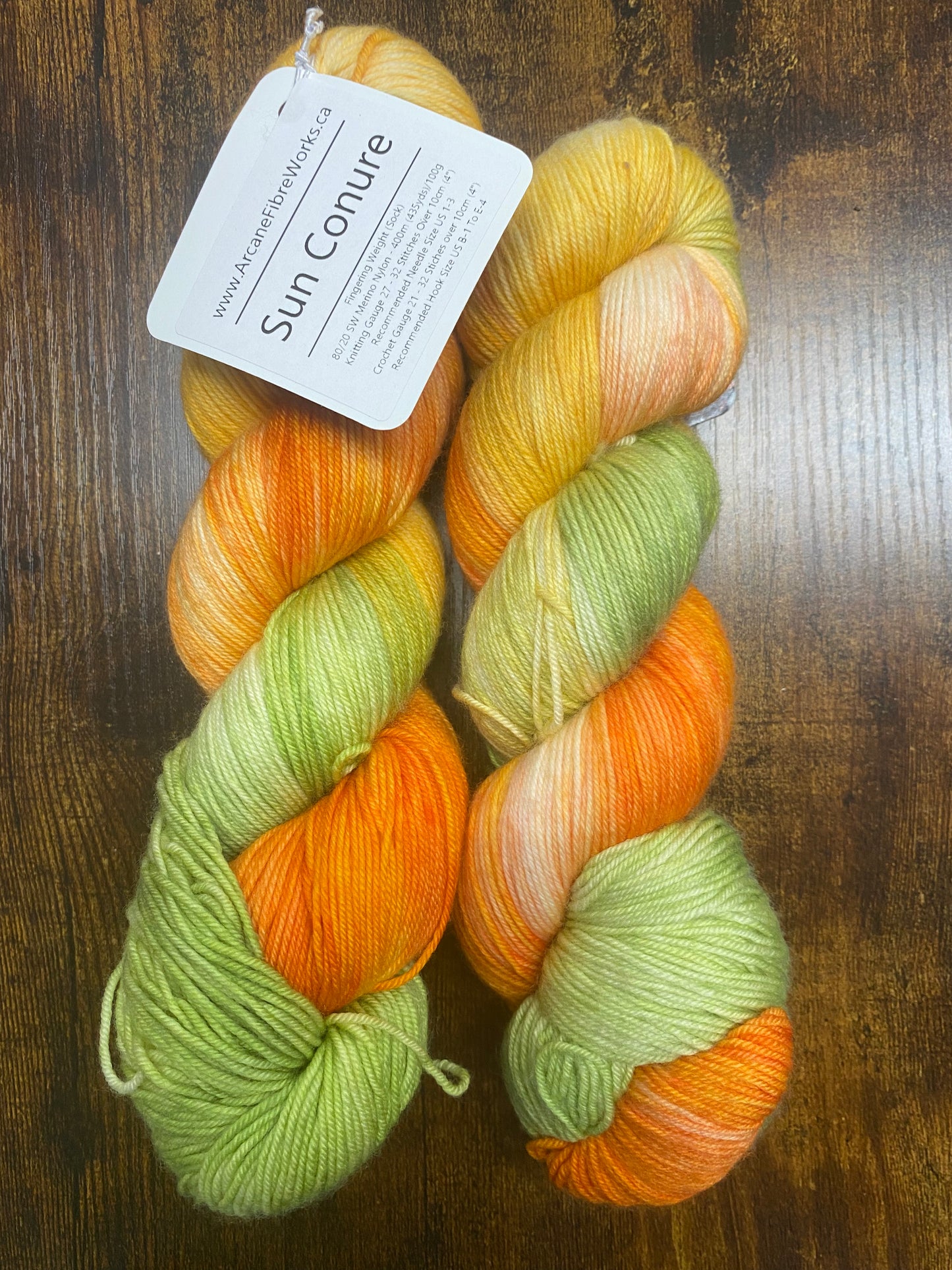 Arcane Fibre Works- Fingering Weight- Hand Dyed