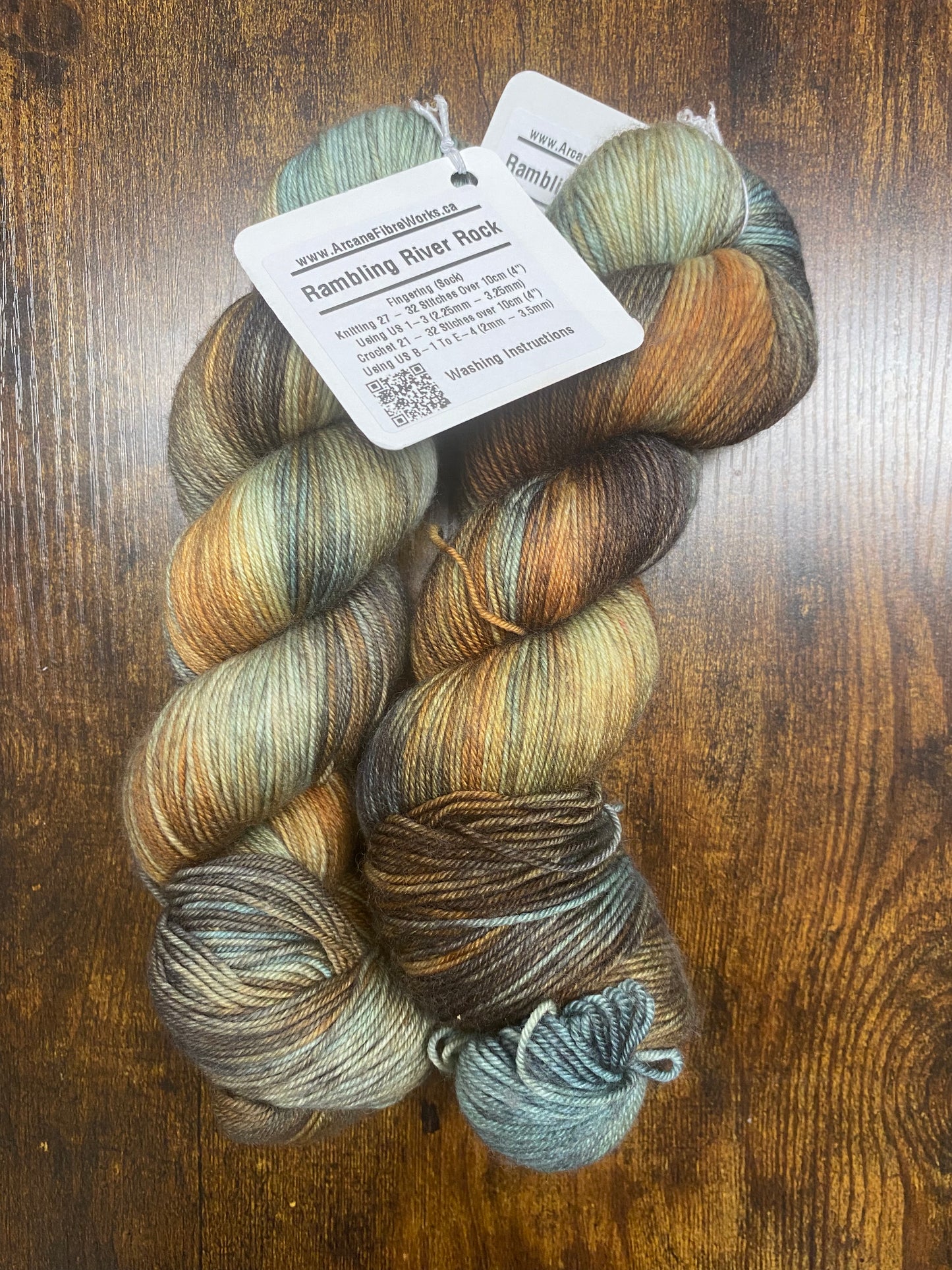 Arcane Fibre Works- Fingering Weight- Hand Dyed