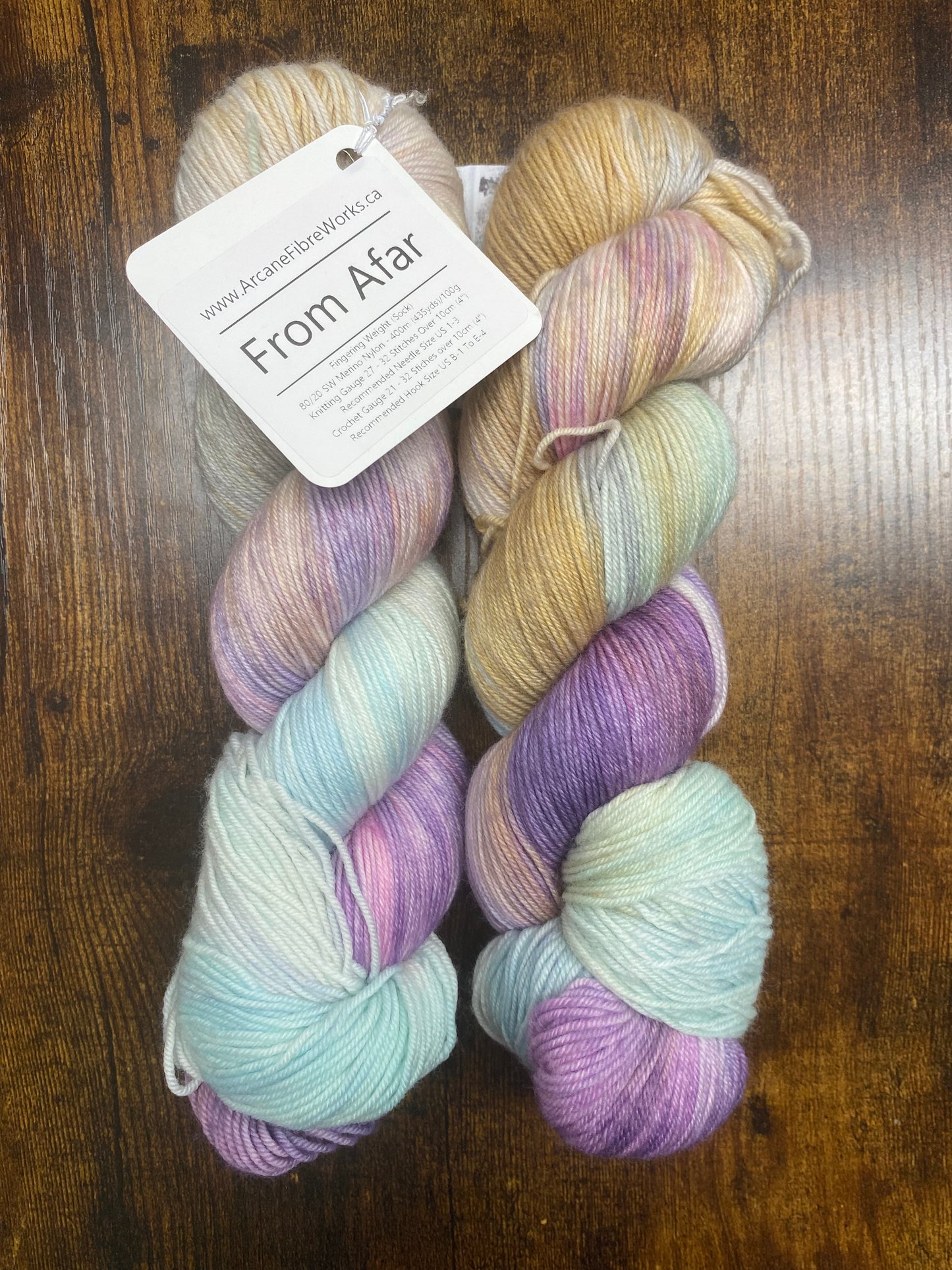 Arcane Fibre Works- Fingering Weight- Hand Dyed