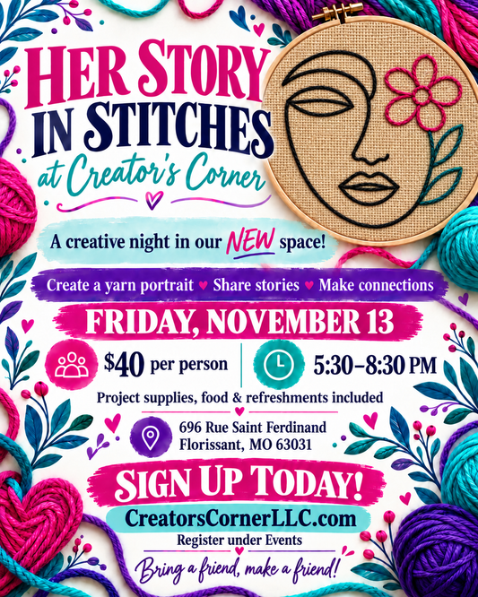 HER STORY IN STITCHES