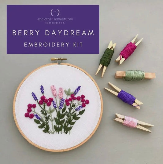 Hand Embroidery KIt- Berry Daydream